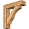 Ekena Millwork Balboa Block Rough Sawn Bracket w/ Offset Brace, Western Red Cedar, 6"W x 24"D x 24"H BKT0604X24X24BOA05RWR - alternate 1